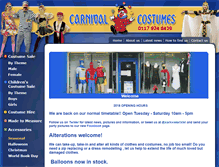 Tablet Screenshot of carnivalcostumesbristol.co.uk